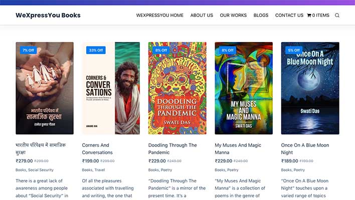 Photo of WeXpressYou website homepage